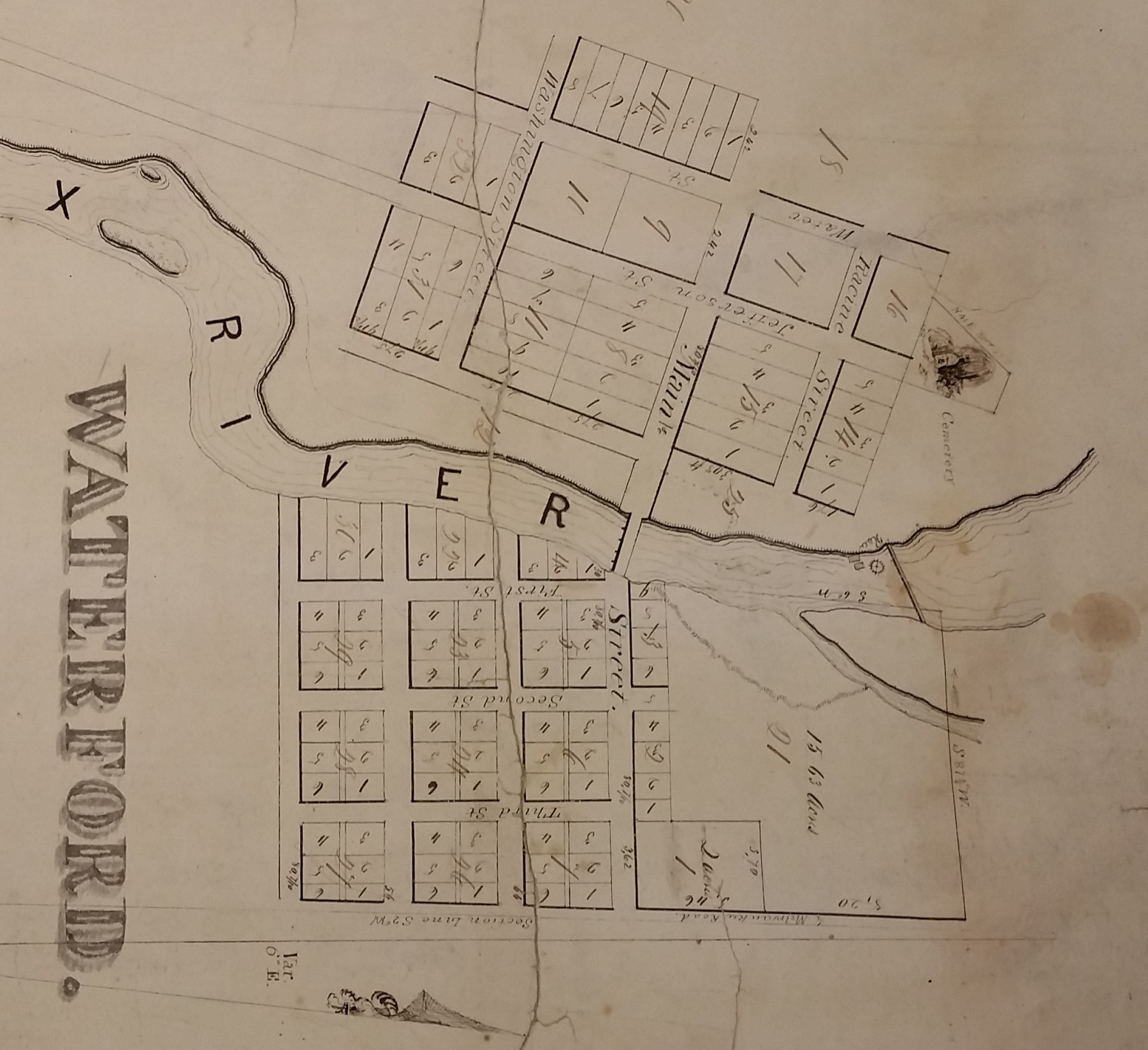 1843 - Feb Waterford Survey only Additions- cropped