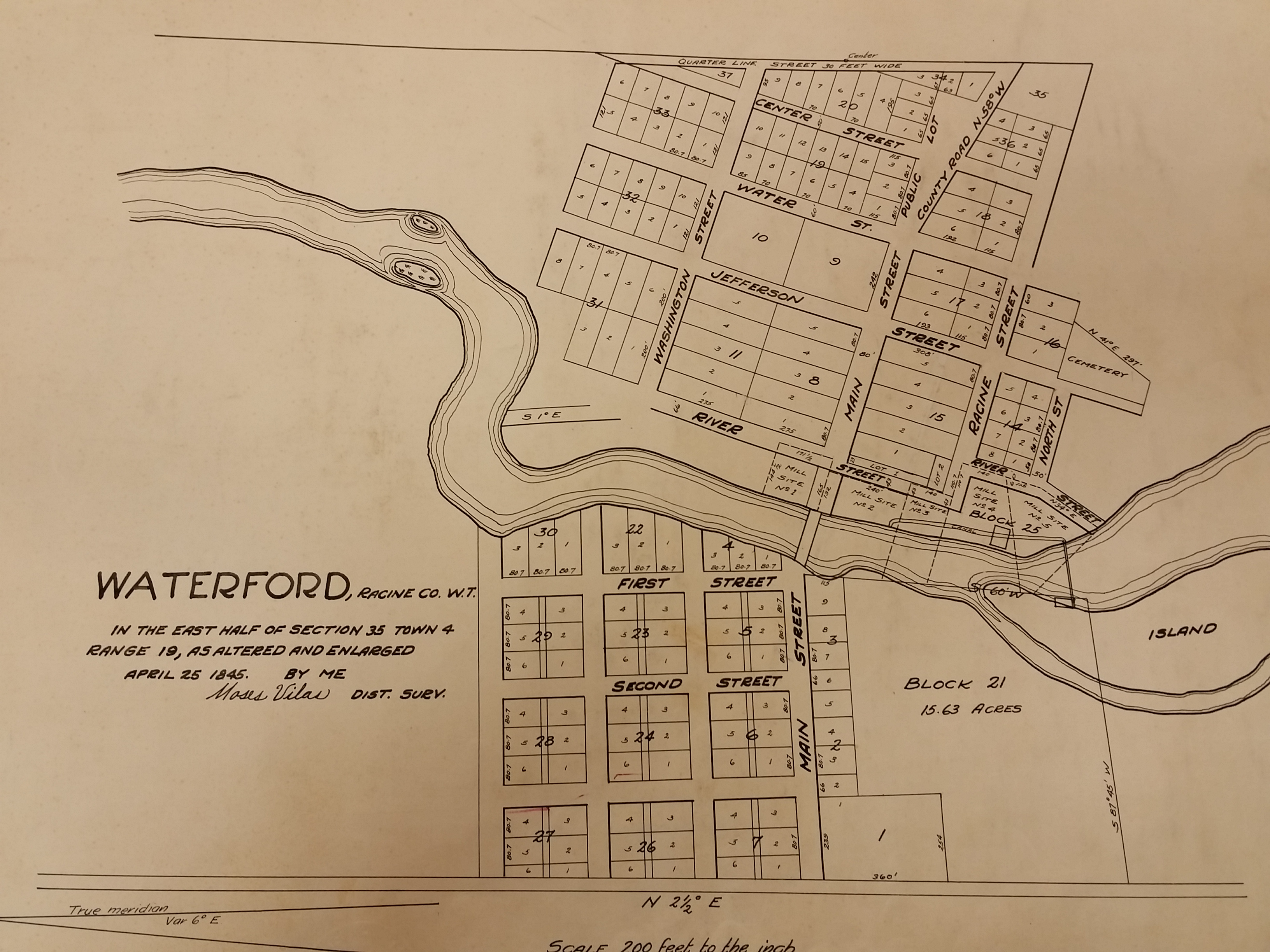 1845 Waterford Village Survey Map2