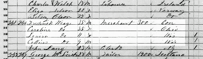 Weage 1850 Census enhanced