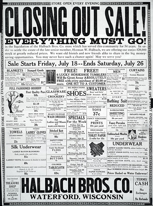 Liquidation of Halbach Bros Storel