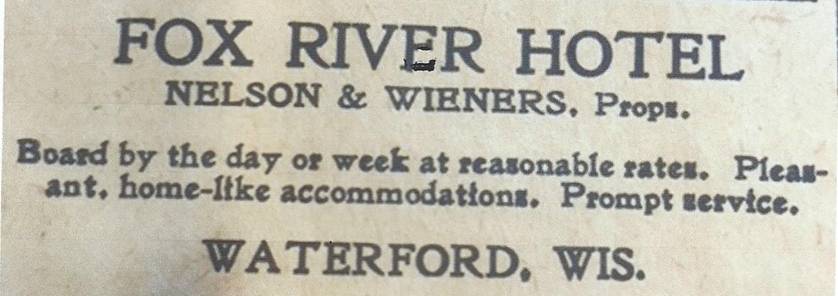 Nelson-Wieners hotel Ad 1-4-17